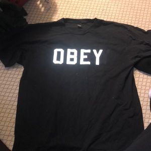 Black Obey Shirt Size XL